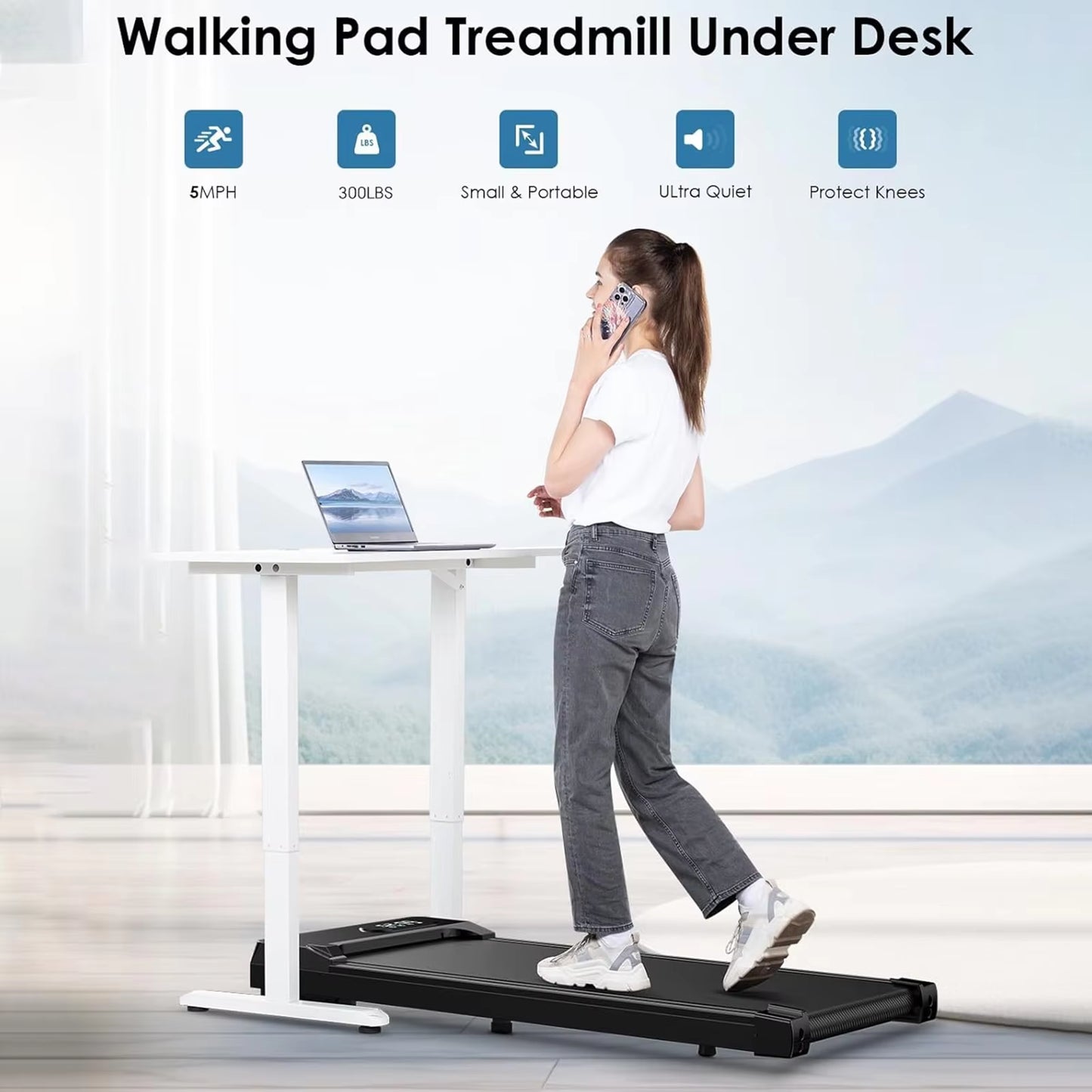 Walking Pad under Desk Treadmill