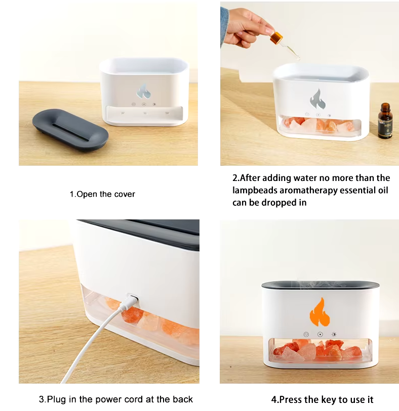 Aromatherapy Salt Lamp Diffuser 250Ml