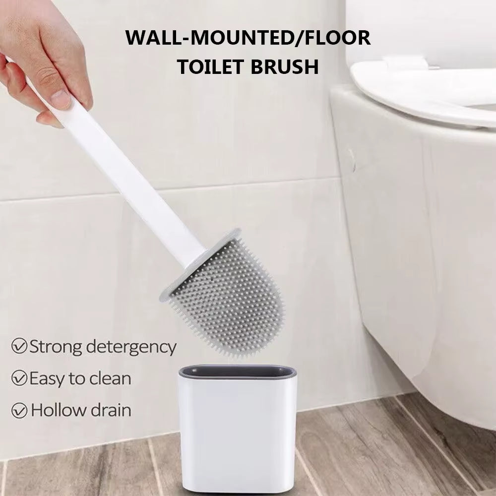 Toilet Brush Holder Set Silicone