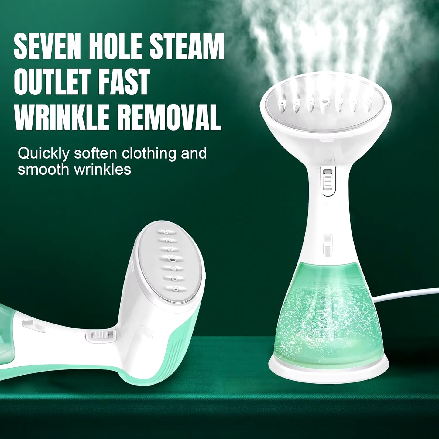 Handheld Clothes Steamer, Rapid Wrinkle Removal