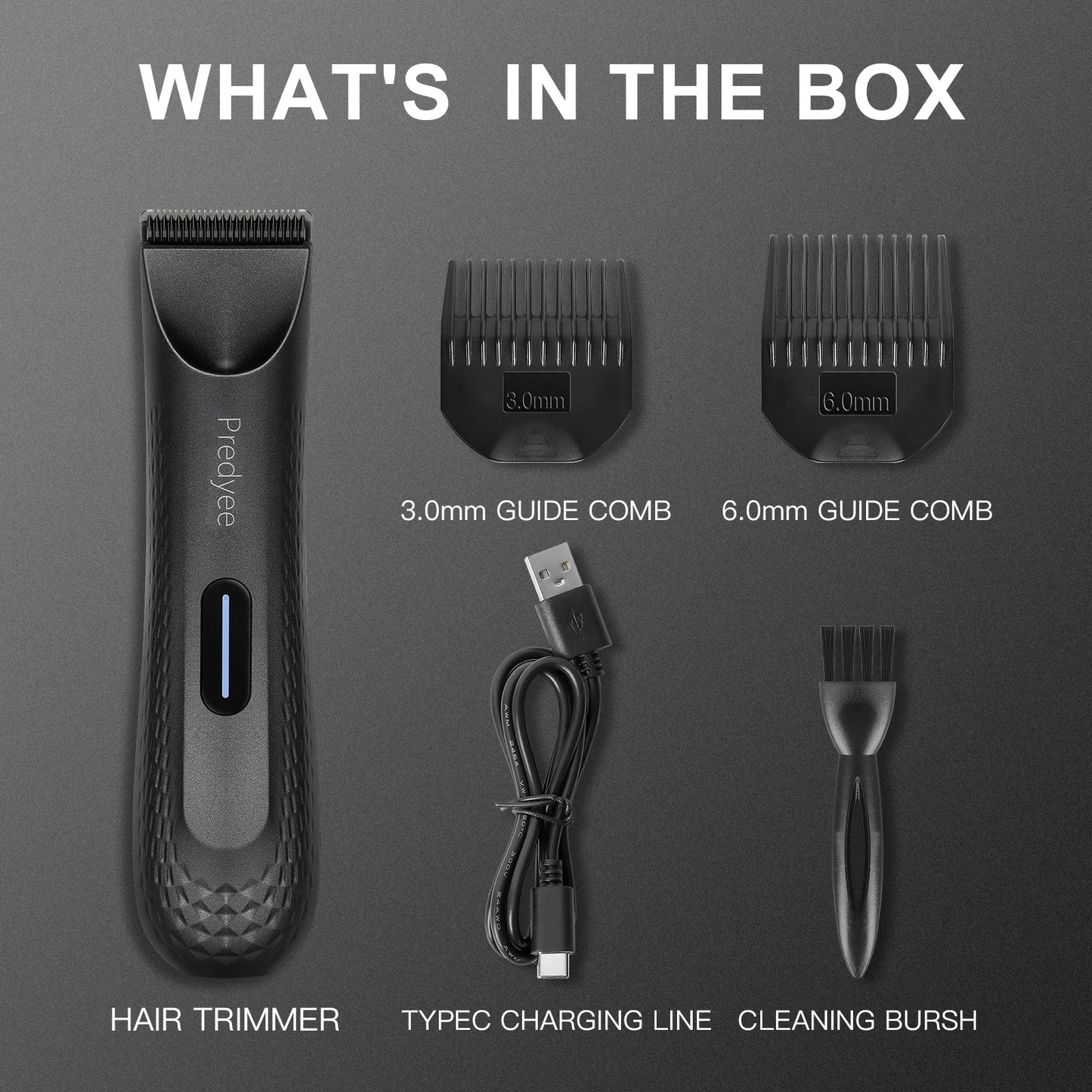 Electric Groin Hair Trimmer for Men