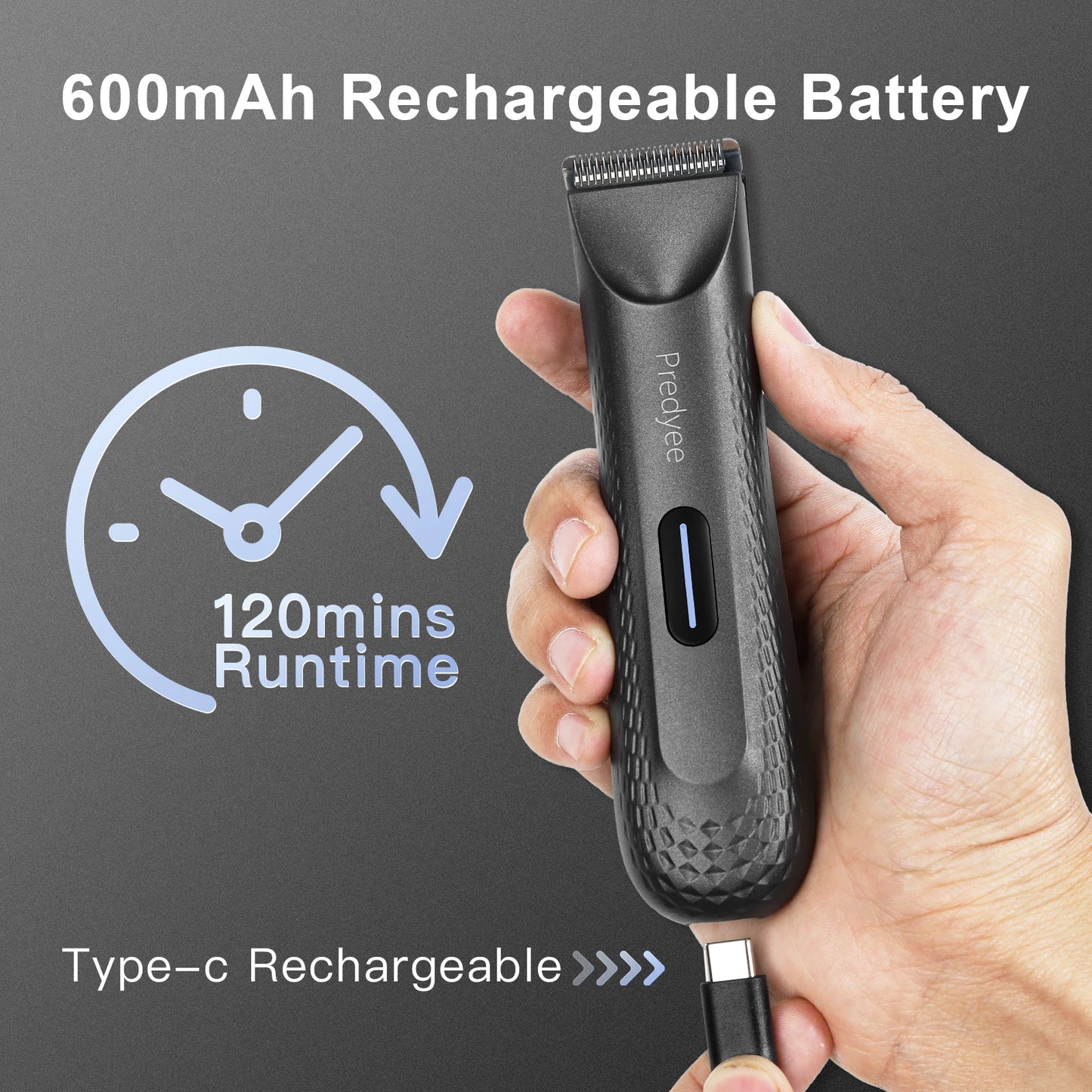 Electric Groin Hair Trimmer for Men