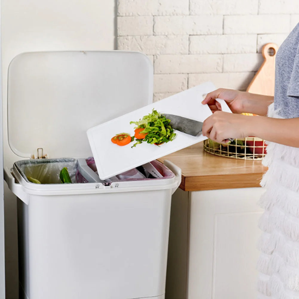 38L Double Compartment Waste Bin for Kitchen