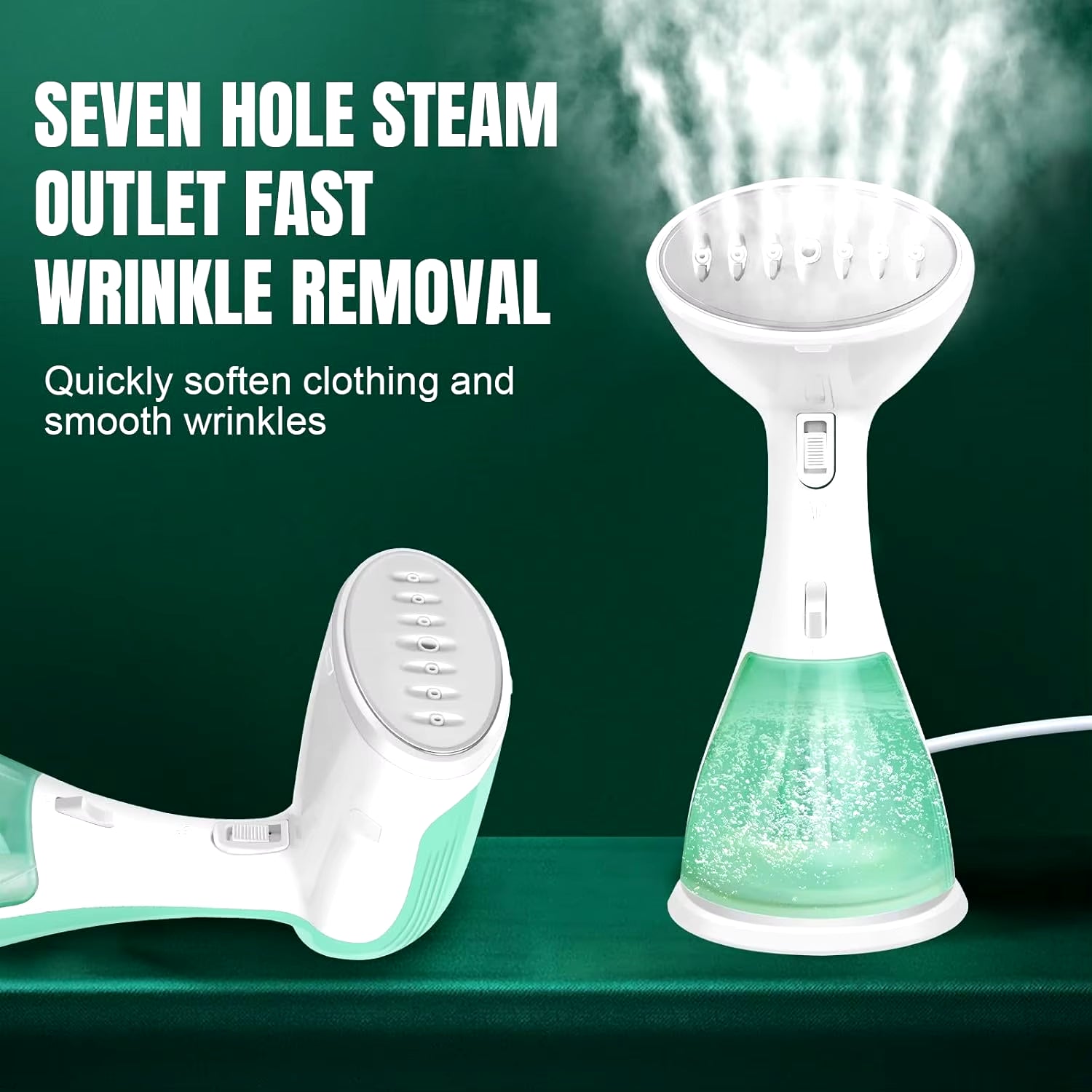 Handheld Clothes Steamer, Rapid Wrinkle Removal