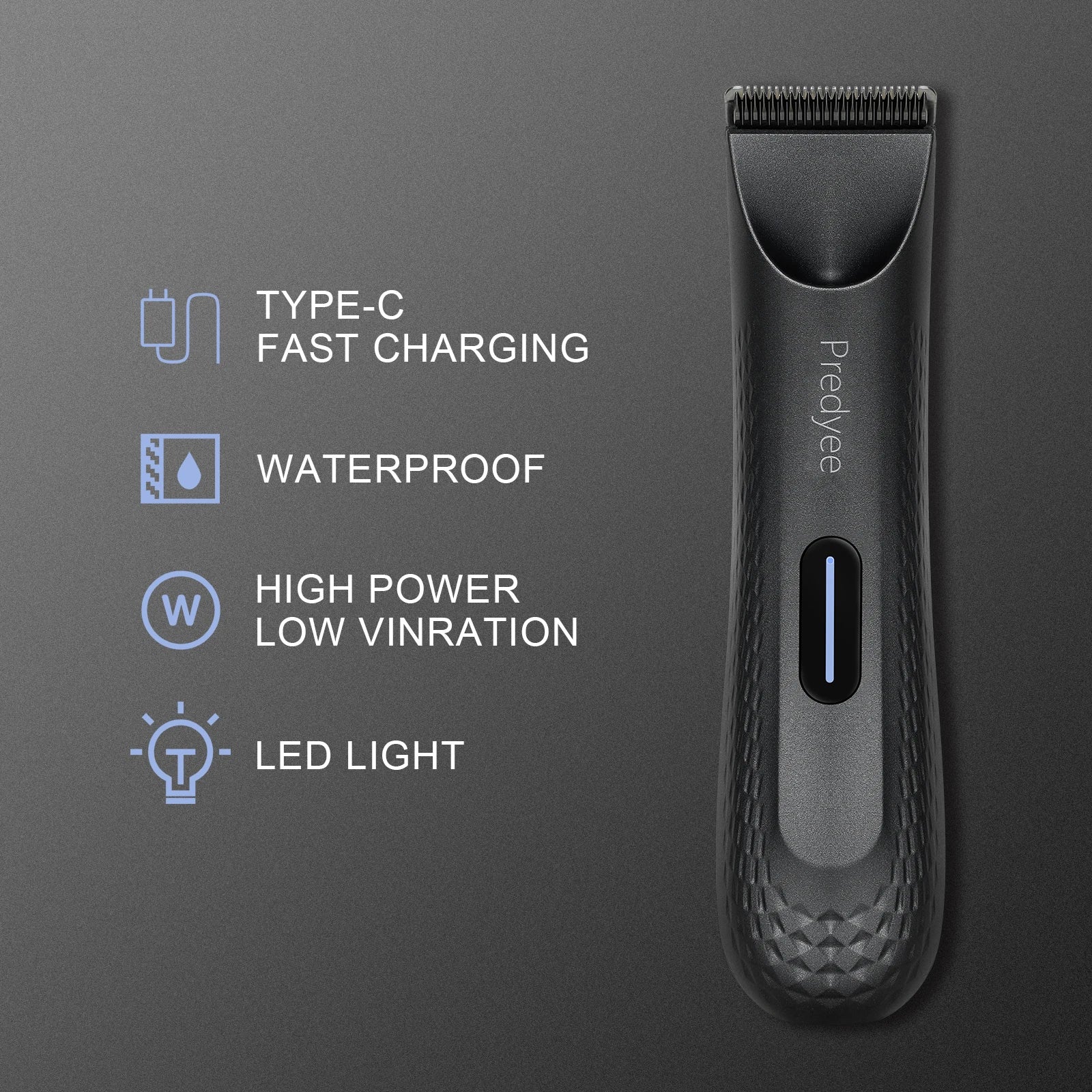 Electric Groin Hair Trimmer for Men