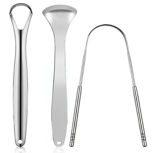 3Pcs Metal Tongue Scraper