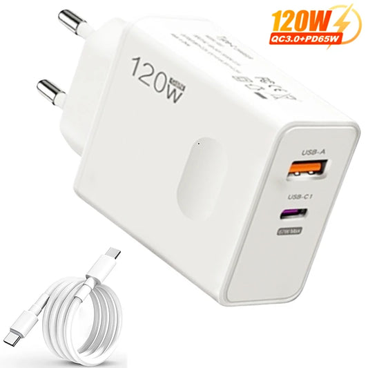 120W Fast Charger + Cable